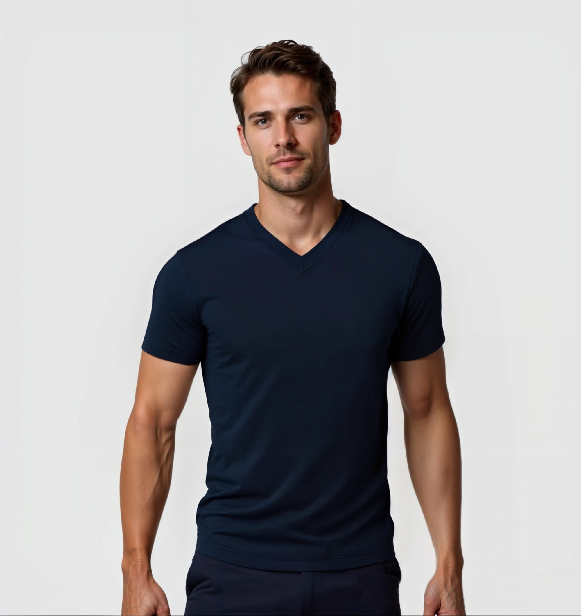 Pack of 6 V-neck Shirts - Navy blue