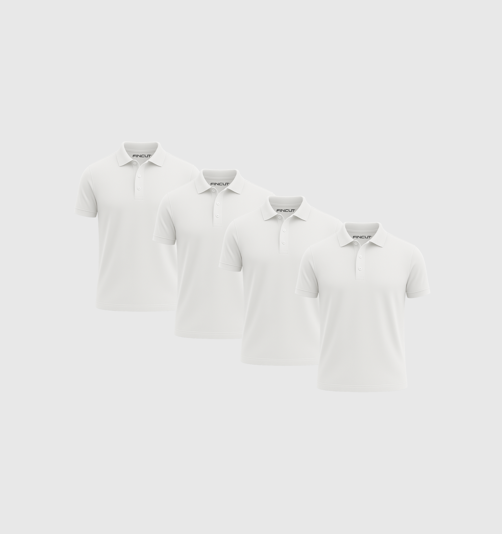 Pack of 4 Polo Shirts - White