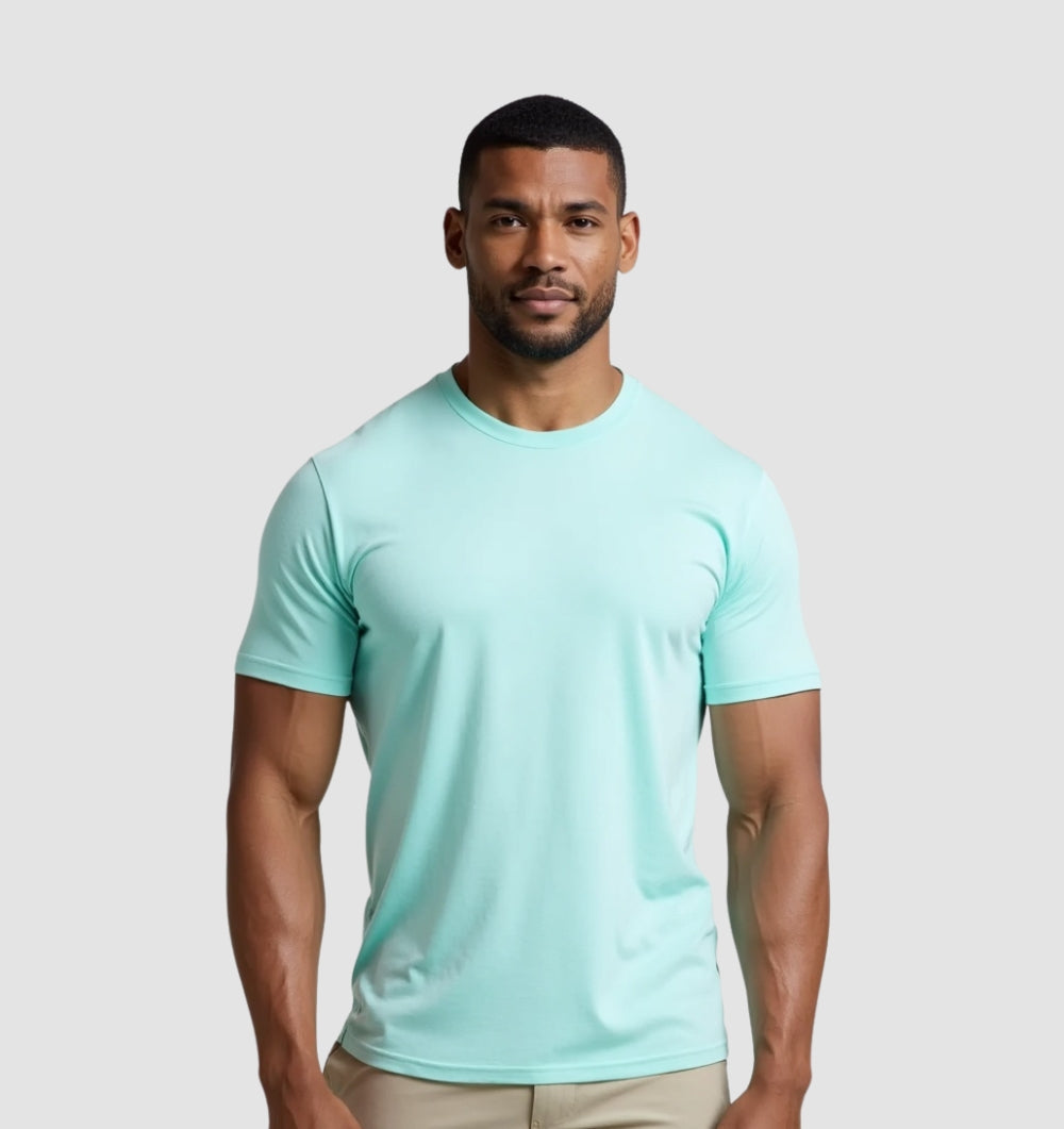 The Tech T-Shirt – Turquoise Blue