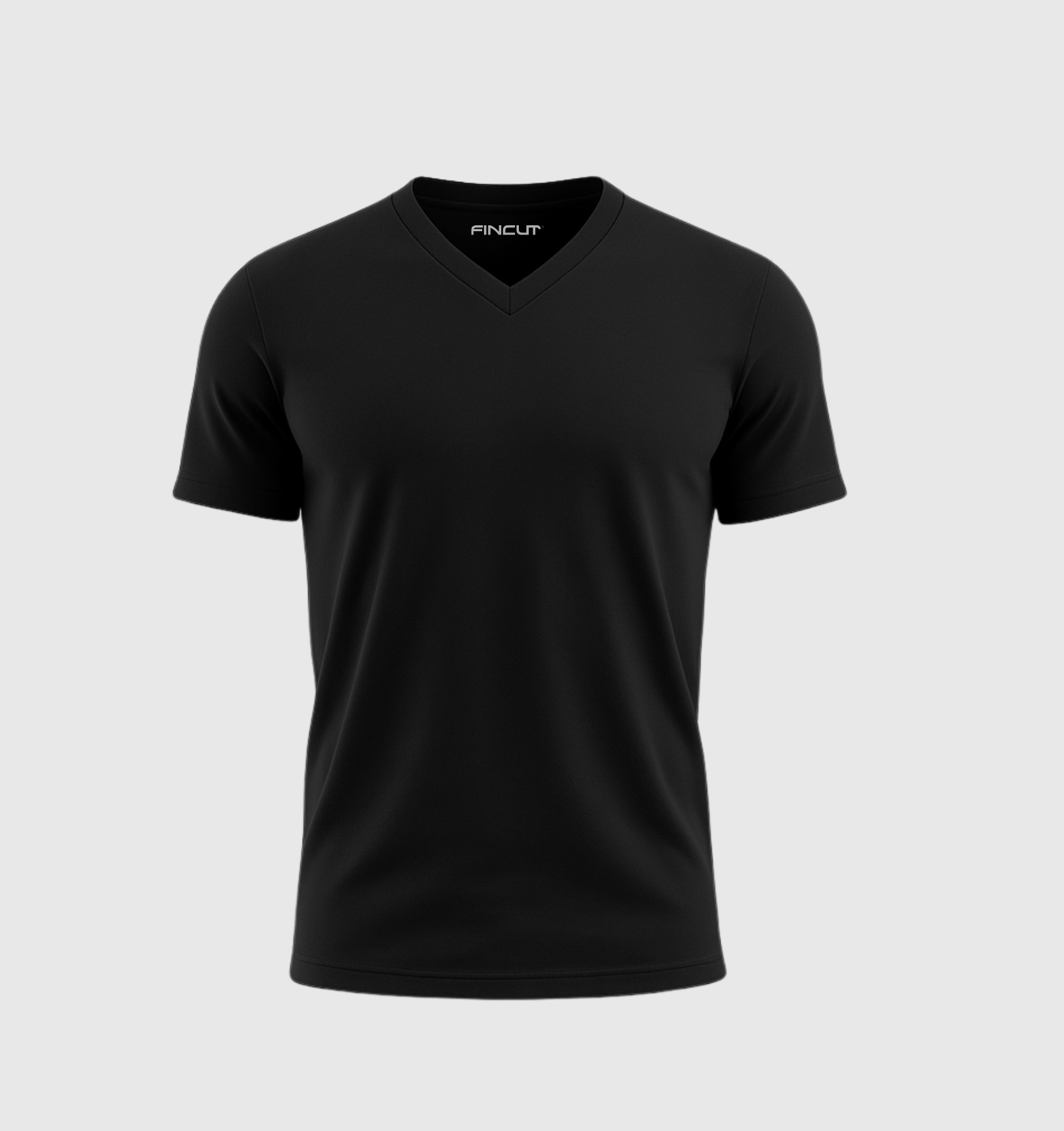 Single V-neck - Black