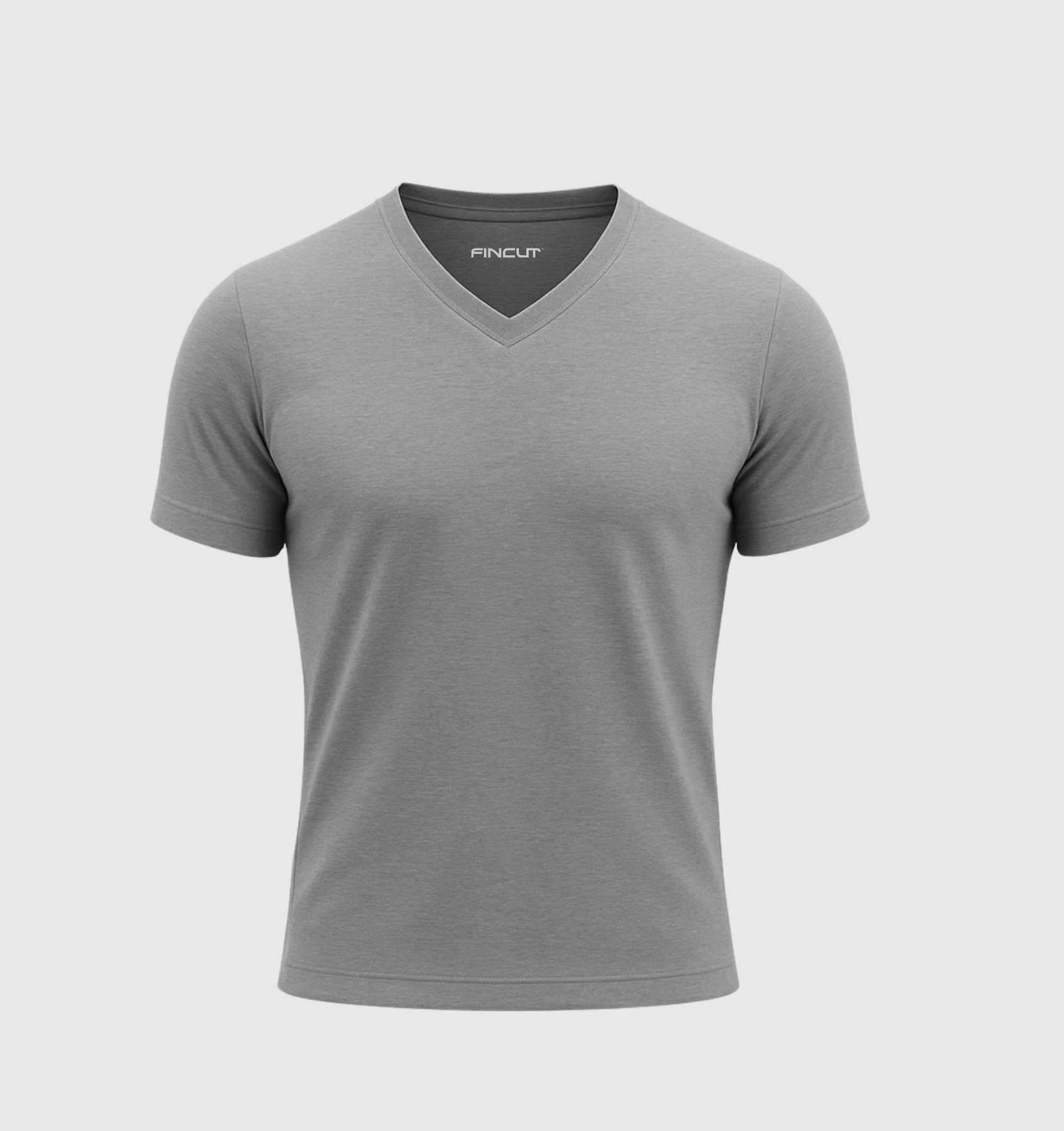 V-neck T-shirt - Gray