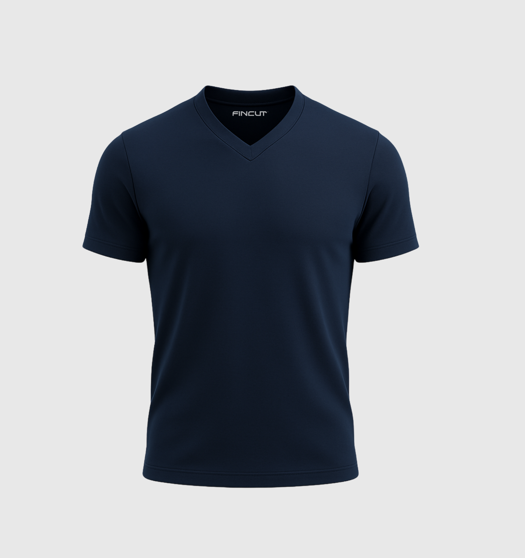 V-neck T-shirt - Navy blue