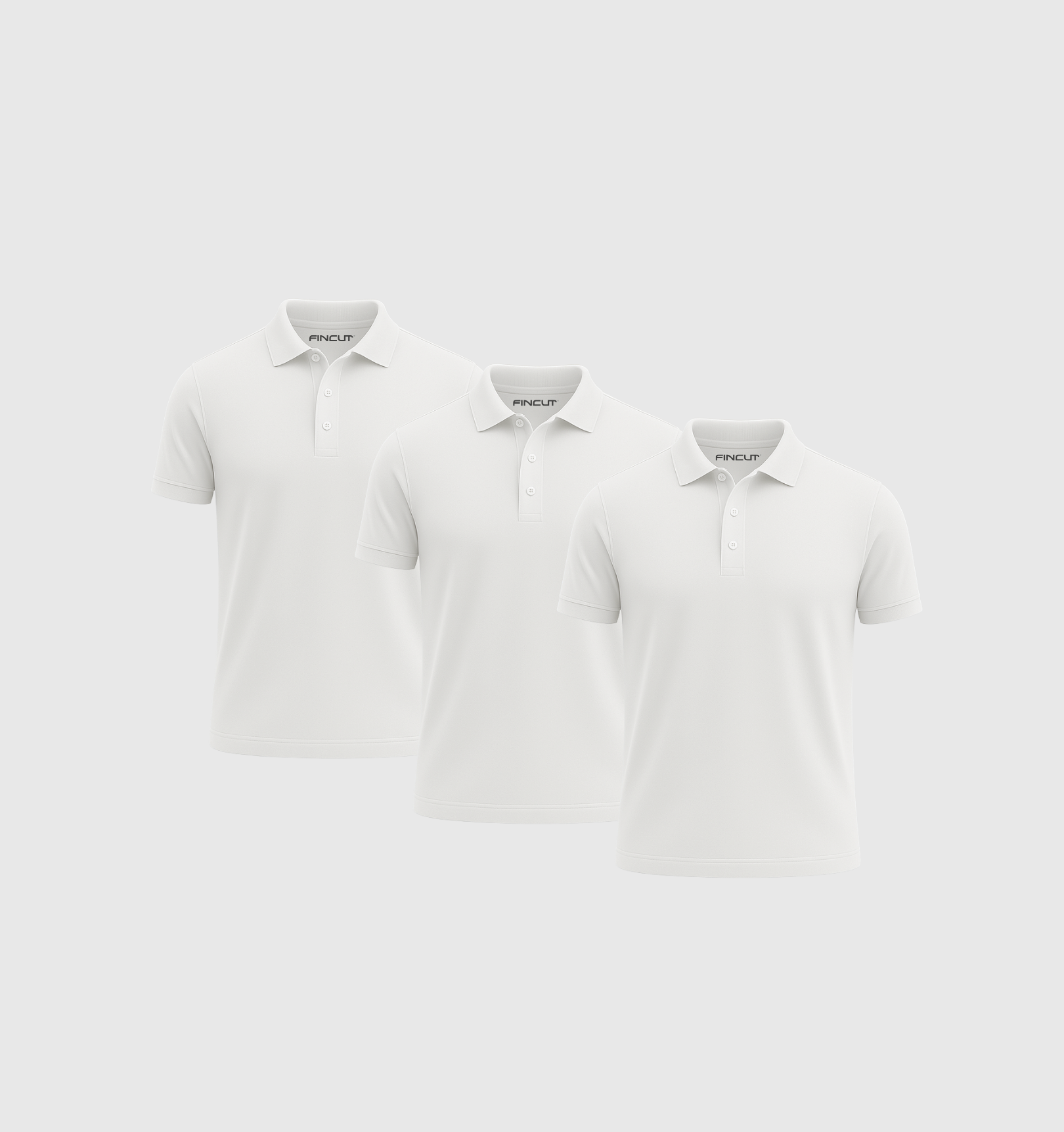 Pack of 3 Polo Shirts - White