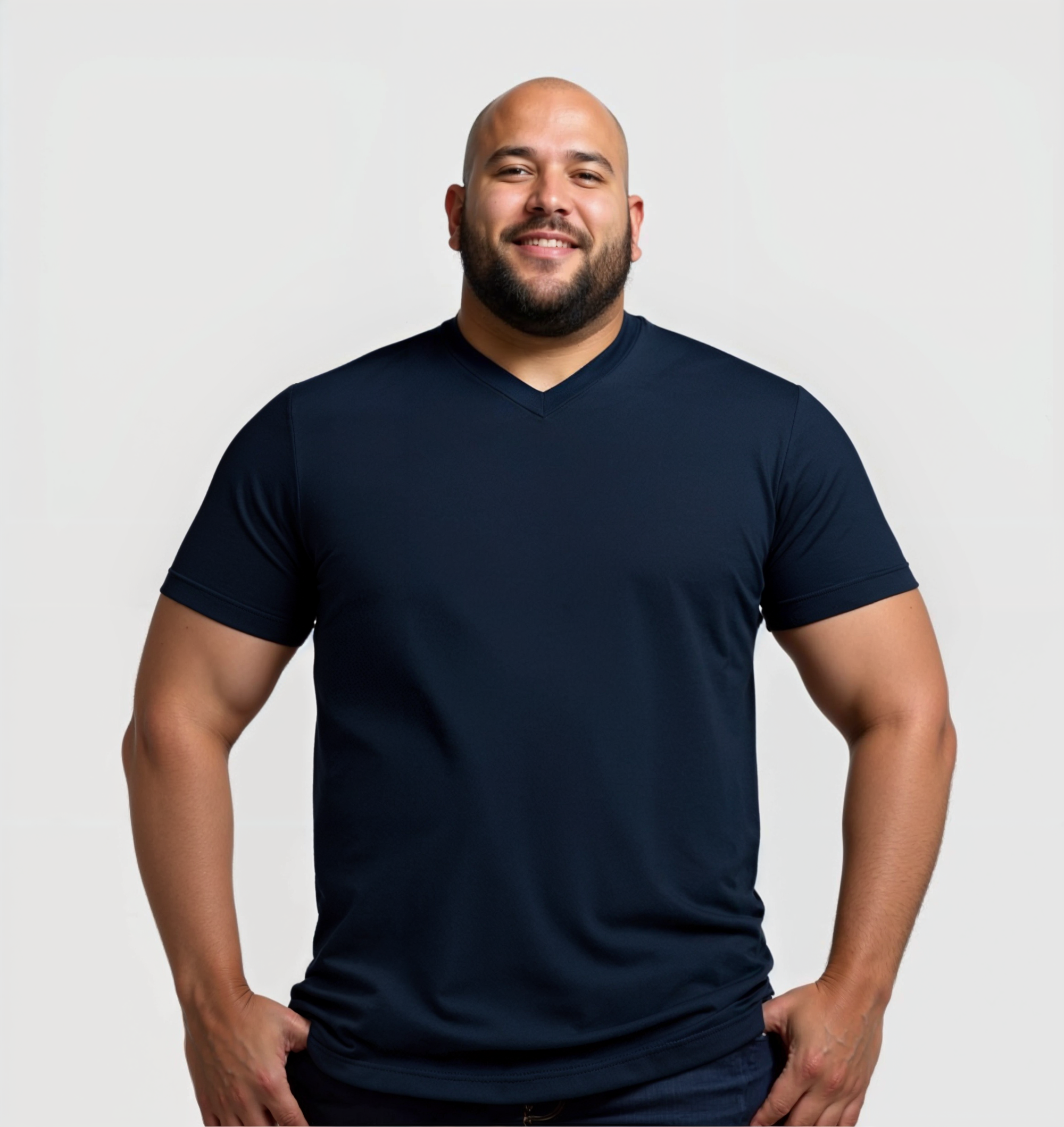 Pack of 4 V-neck Shirts - Navy blue