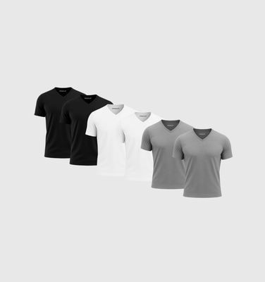 Pack of 6 V-neck Shirts - Winter