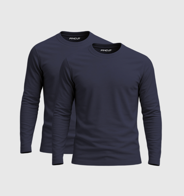 Pack of 2 Long Sleeves - Navy Blue