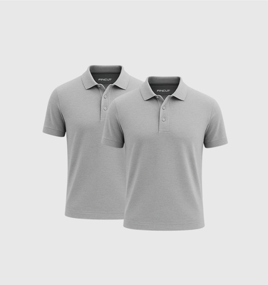 Pack of 2 Polo Shirts - Gray