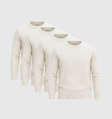 Pack of 4 Crewneck - White