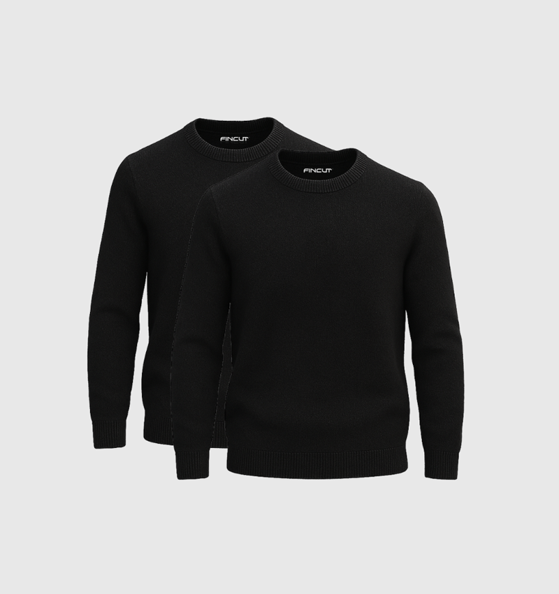 Pack of 2 Crewneck - Black