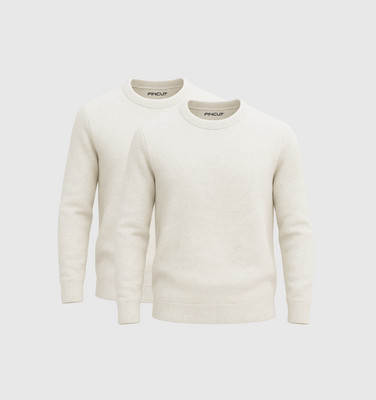 Pack of 2 Crewneck - White
