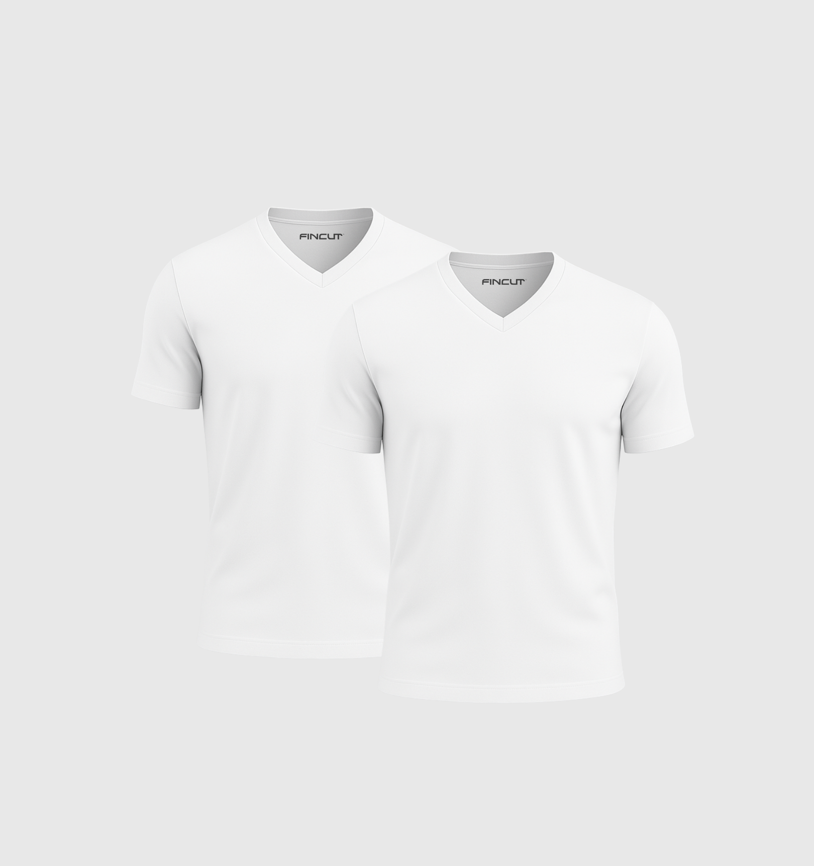 Pack of 2 V-necks - White