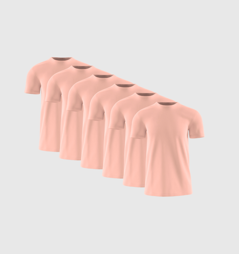 Pack of 6 – Salmon Pink