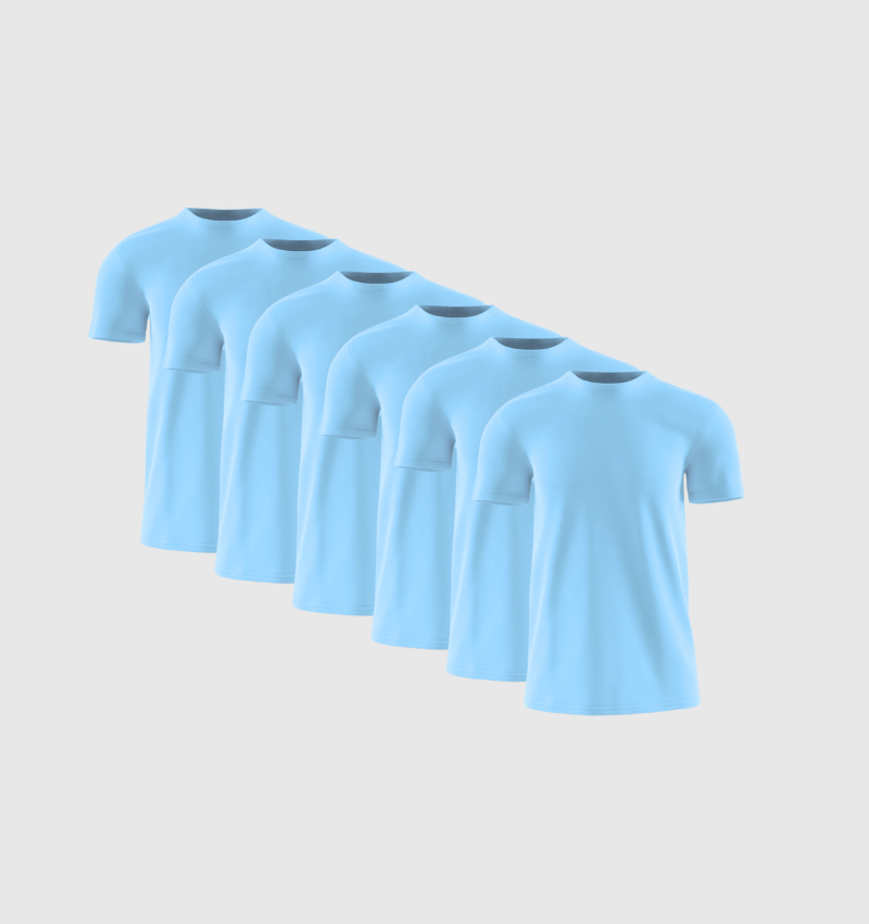 Pack of 6 – Sky Blue