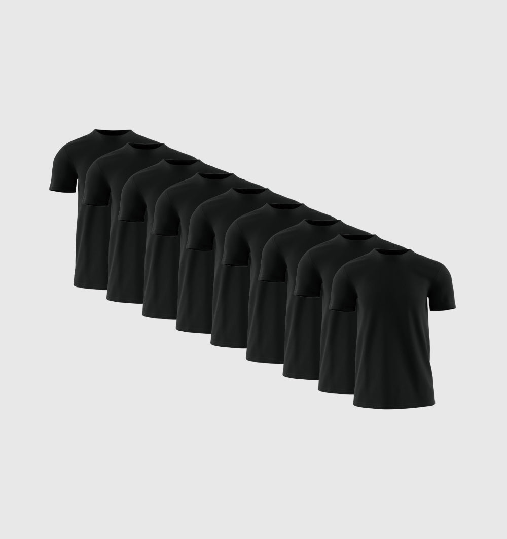 Pack of 9 - Black