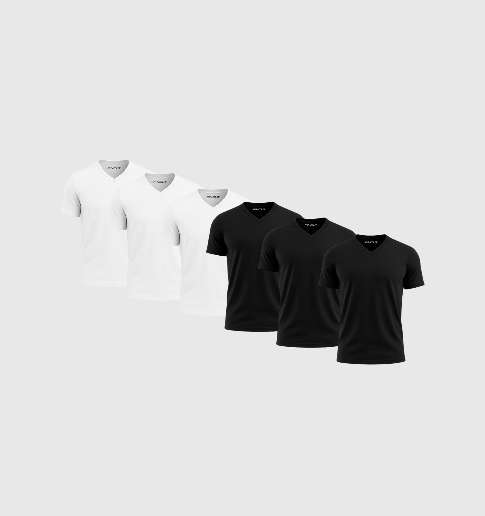Pack of 6 V-necks - Mix