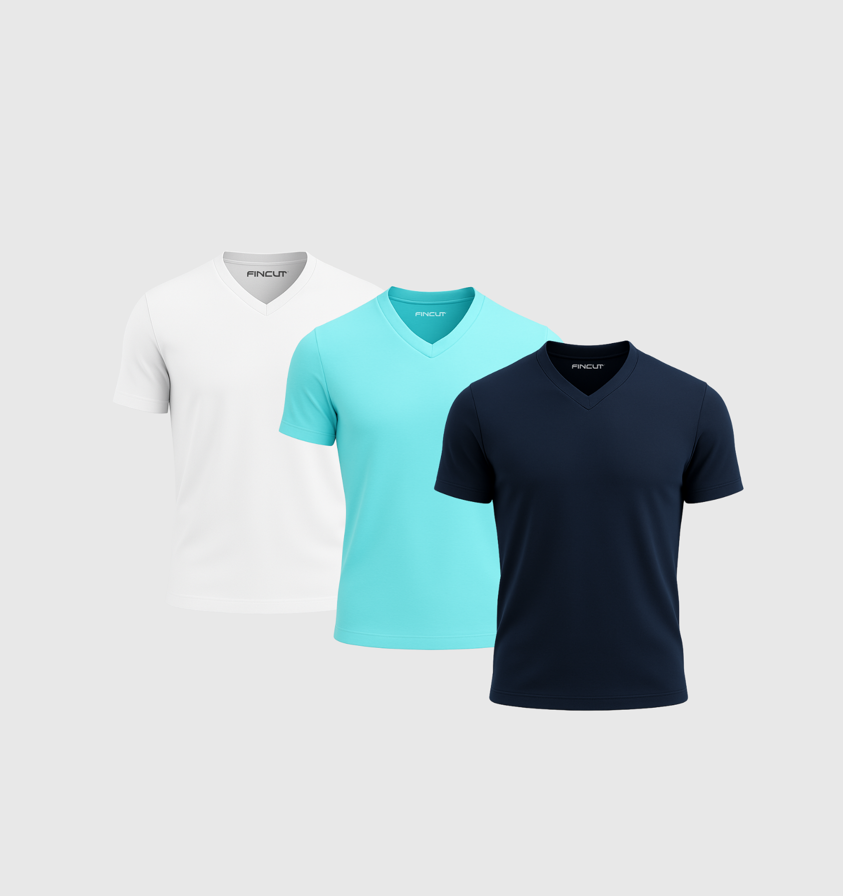 Pack of 3 V-neck Shirts - Summer