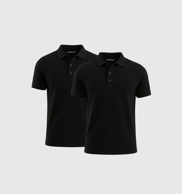 Pack of 2 Polo Shirts - Black