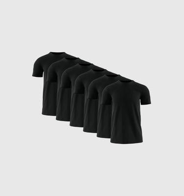 Pack of 6 - Black