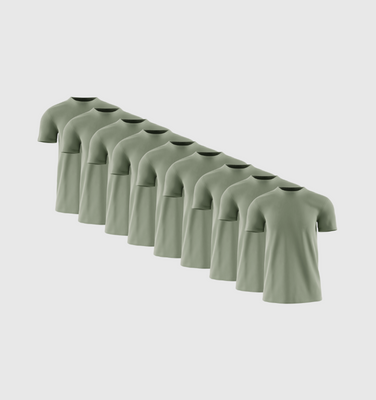 Pack of 9 -Khaki